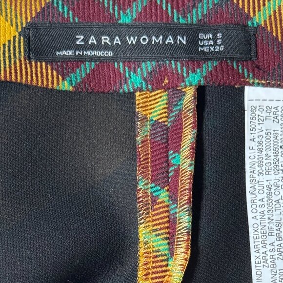 ZARA PLAID Y2K MINI SKIRT 90's BARBIE BRITISH PREPPY FRENCH GIRL UNIFORM SMALL - Picture 6 of 8